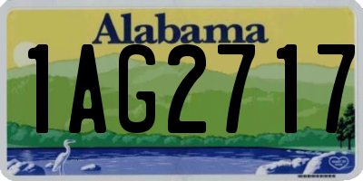 AL license plate 1AG2717