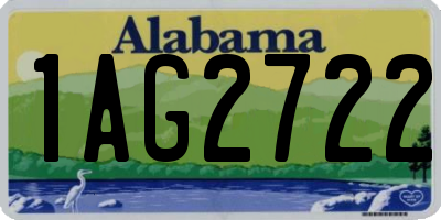 AL license plate 1AG2722