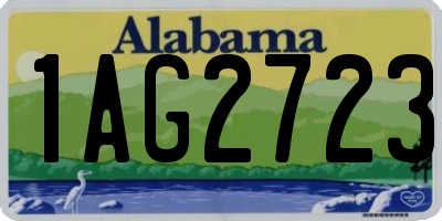 AL license plate 1AG2723