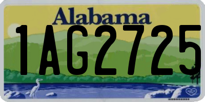 AL license plate 1AG2725
