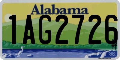 AL license plate 1AG2726