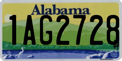 AL license plate 1AG2728
