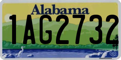AL license plate 1AG2732