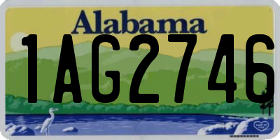 AL license plate 1AG2746