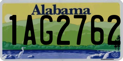 AL license plate 1AG2762