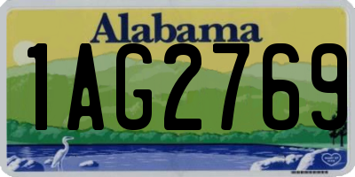 AL license plate 1AG2769