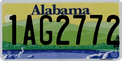 AL license plate 1AG2772
