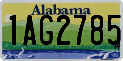 AL license plate 1AG2785