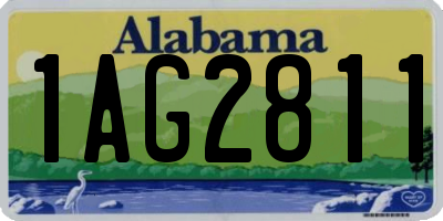 AL license plate 1AG2811