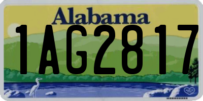 AL license plate 1AG2817