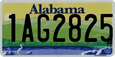 AL license plate 1AG2825