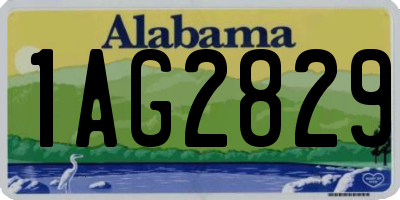 AL license plate 1AG2829