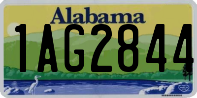 AL license plate 1AG2844