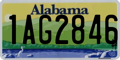 AL license plate 1AG2846