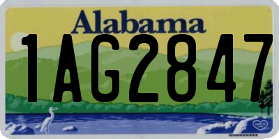 AL license plate 1AG2847