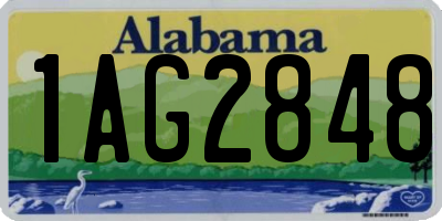 AL license plate 1AG2848