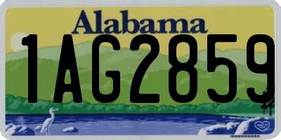AL license plate 1AG2859