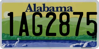 AL license plate 1AG2875