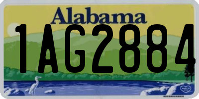 AL license plate 1AG2884