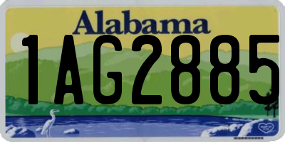 AL license plate 1AG2885