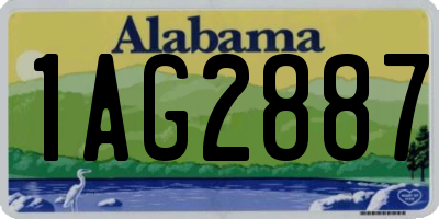 AL license plate 1AG2887