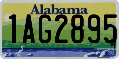 AL license plate 1AG2895