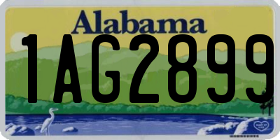 AL license plate 1AG2899