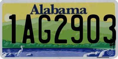 AL license plate 1AG2903