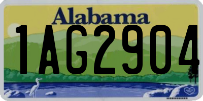 AL license plate 1AG2904
