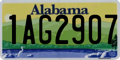 AL license plate 1AG2907