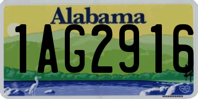 AL license plate 1AG2916