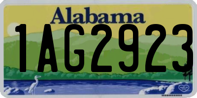 AL license plate 1AG2923