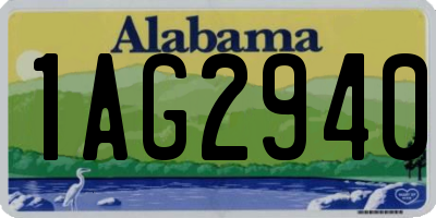 AL license plate 1AG2940