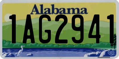 AL license plate 1AG2941