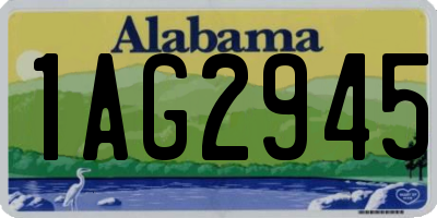 AL license plate 1AG2945