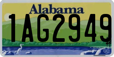 AL license plate 1AG2949