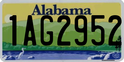 AL license plate 1AG2952