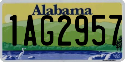 AL license plate 1AG2957