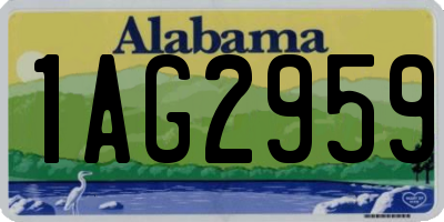 AL license plate 1AG2959