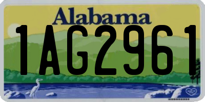 AL license plate 1AG2961