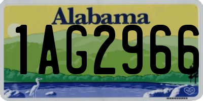 AL license plate 1AG2966