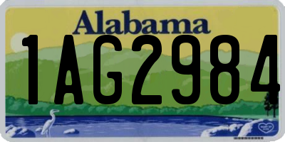 AL license plate 1AG2984