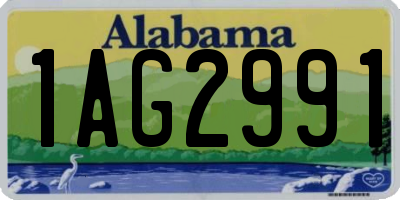 AL license plate 1AG2991