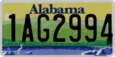AL license plate 1AG2994