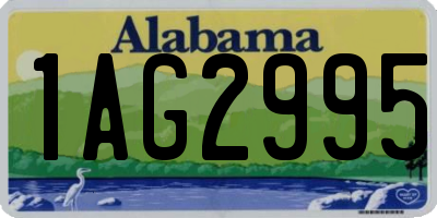 AL license plate 1AG2995