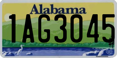 AL license plate 1AG3045
