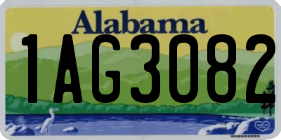 AL license plate 1AG3082