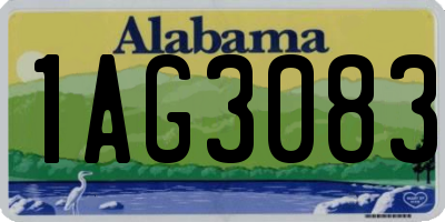 AL license plate 1AG3083