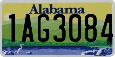 AL license plate 1AG3084