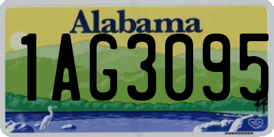 AL license plate 1AG3095